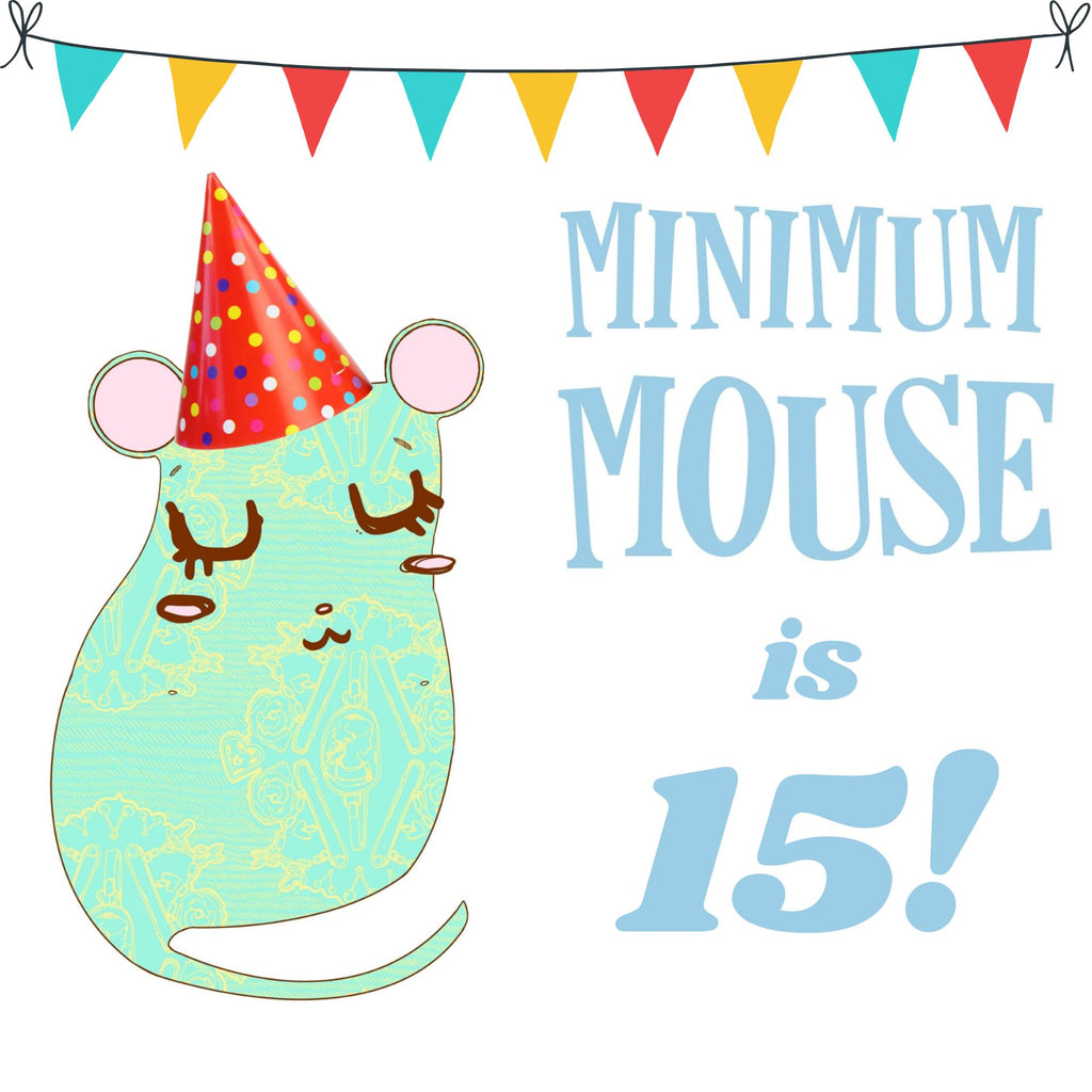 Minimum Mouse is 15 years old! 🎉🥳🐭