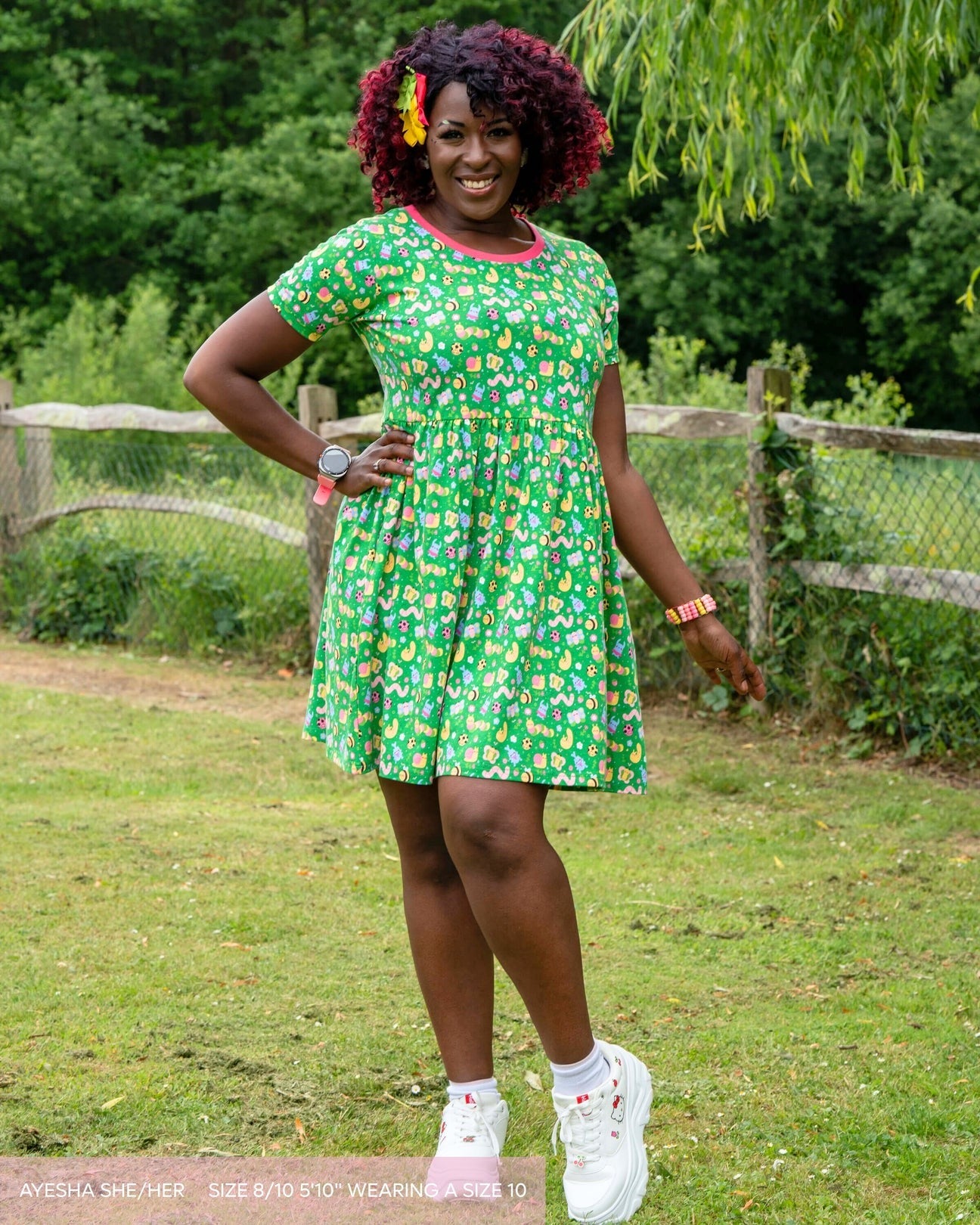 Bugs Jersey Smock Dress with Pockets by Rebel Romance