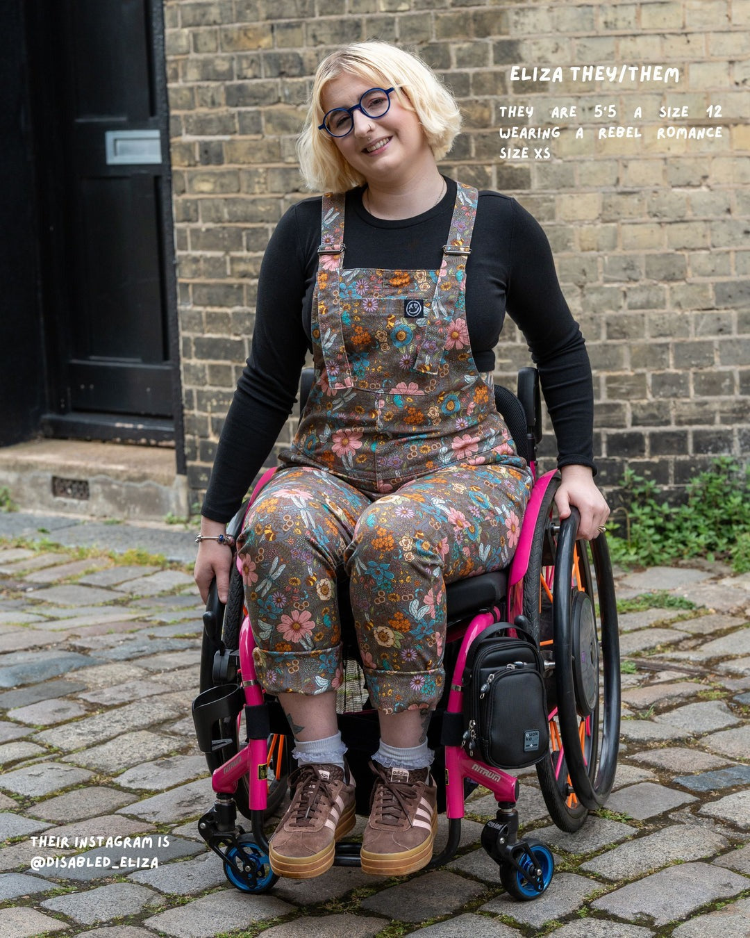 Cottagecore Floral Print Stretch Cotton Dungarees by Rebel Romance