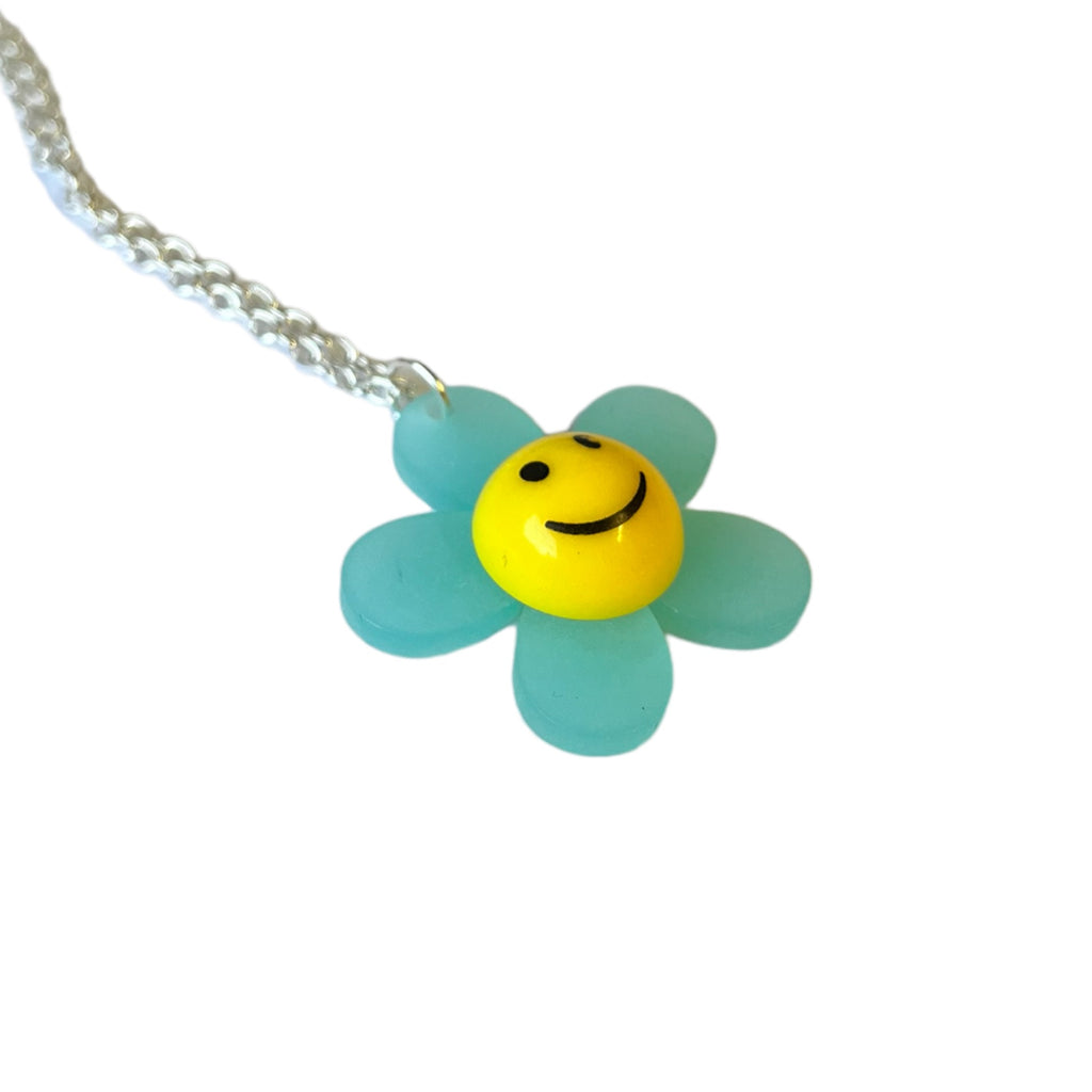 Turquoise Happy Flower Necklace