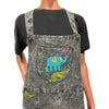 Grey Elephant Embroidered Pinafore Dress