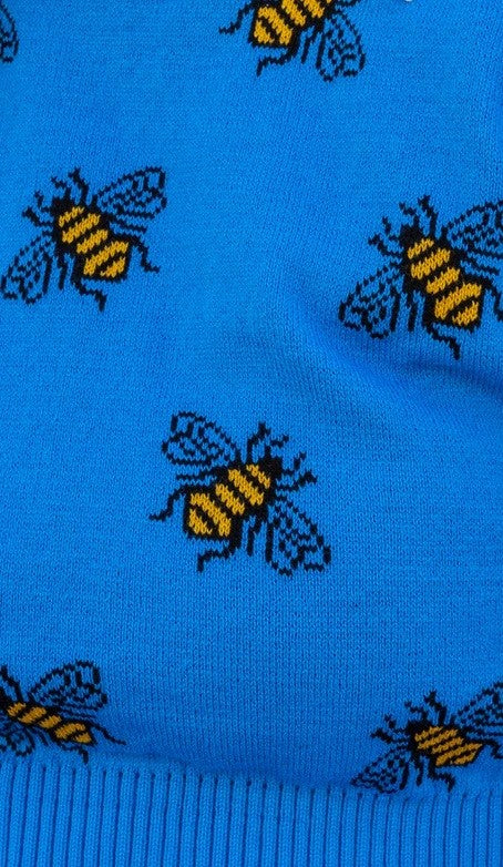 Bee Cropped Tank Top by Run and Fly