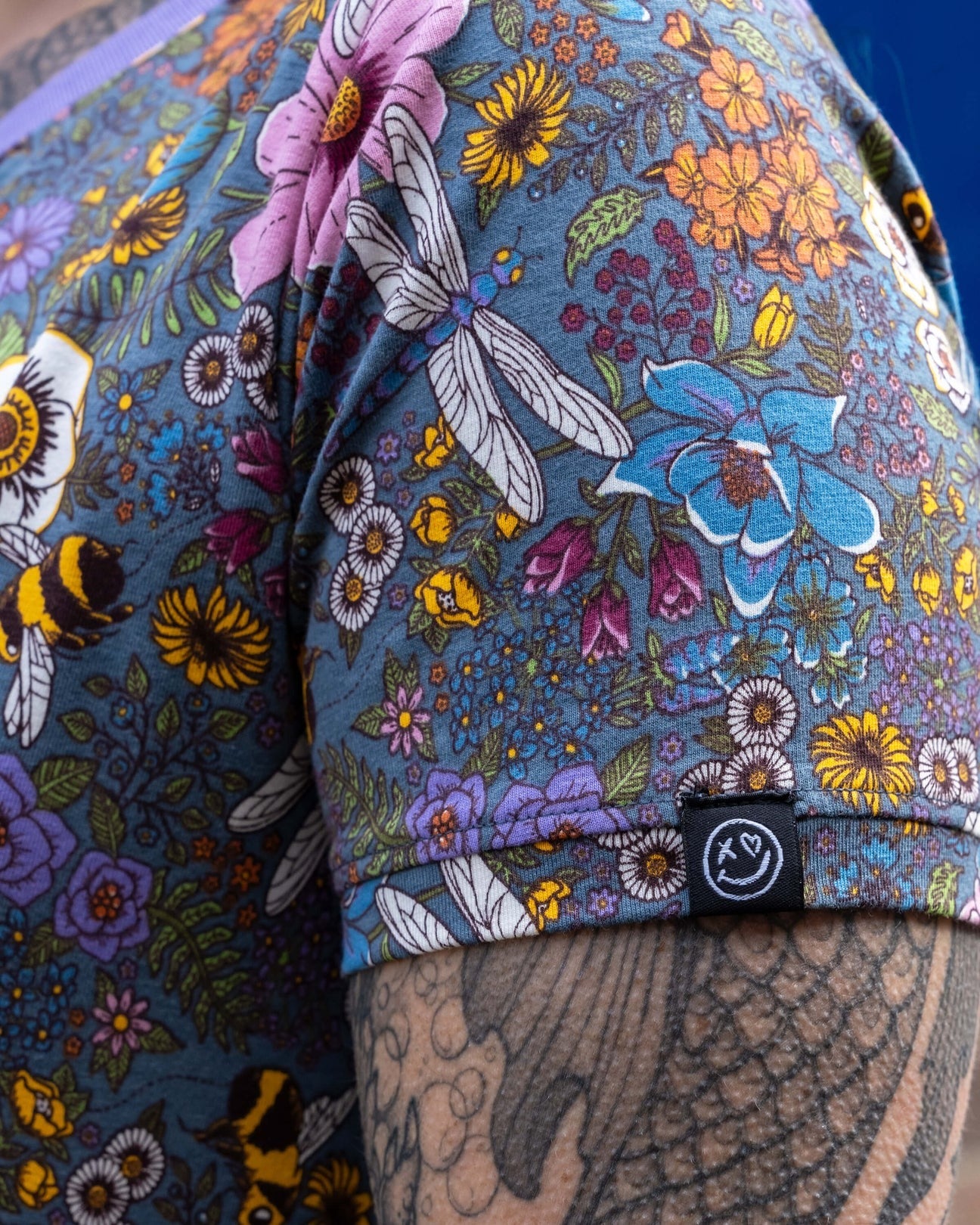 Cottagecore Floral Print Smock Dress with Pockets by Rebel Romance