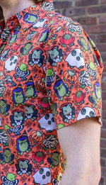 Halloween Frog Print Shirt by Run and Fly