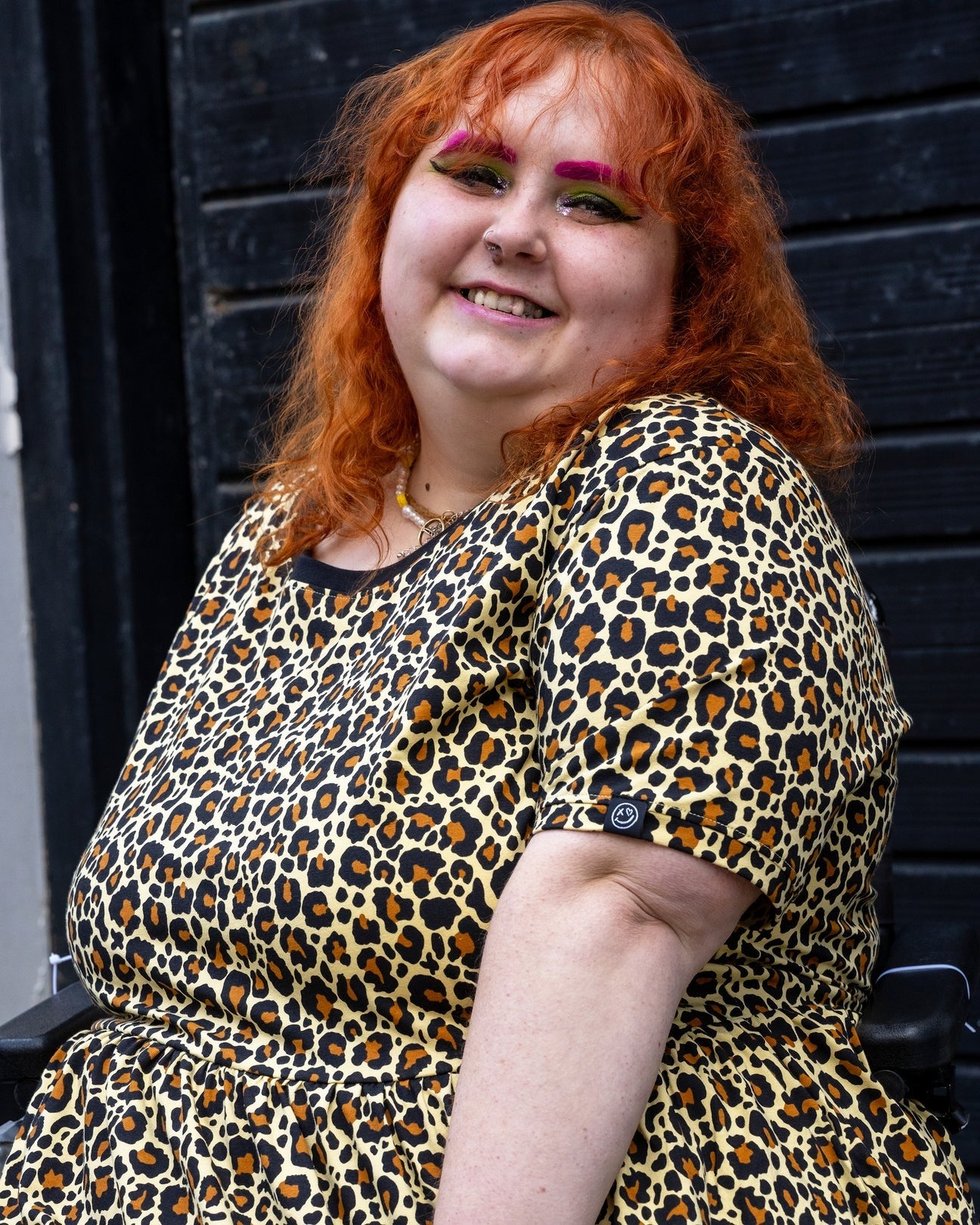 Leopard Print Smock Dress with Pockets by Rebel Romance