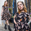 What A Hoot Owl Print Cotton Tea Dress with Pockets by Run and Fly