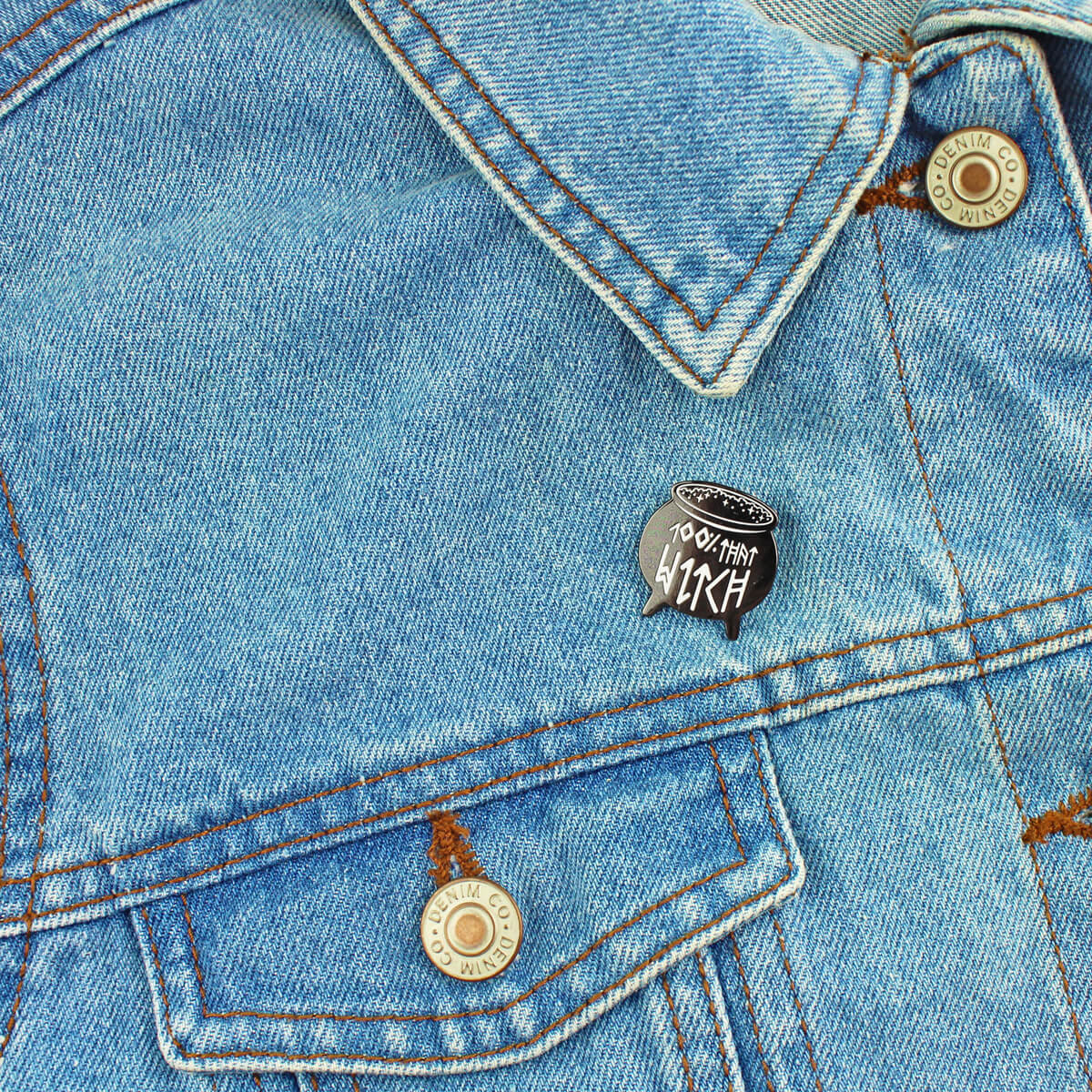 100% That Witch Enamel Lapel Pin Badge