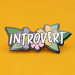 Introvert Enamel Lapel Pin Badge