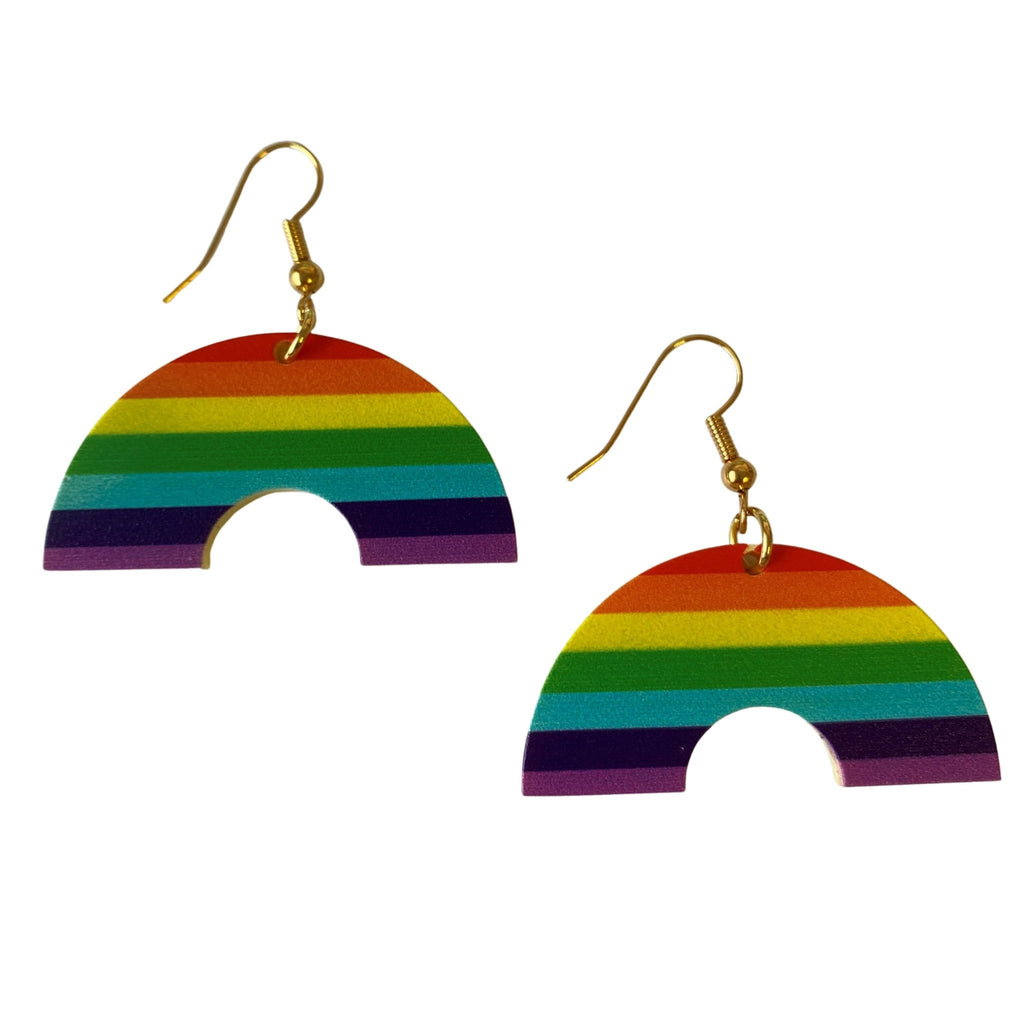 Acrylic Rainbow Earrings by Love Boutique - Minimum Mouse