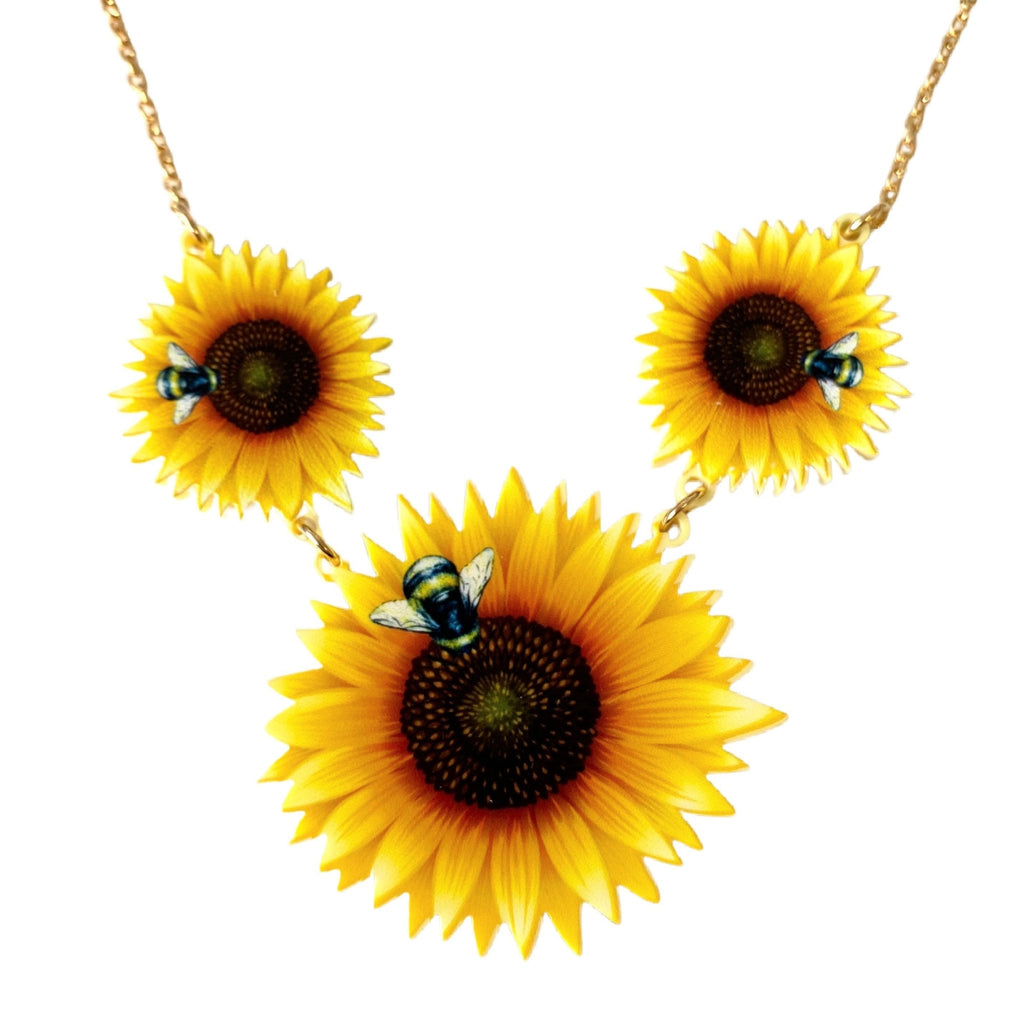 Acrylic Sunflower Necklace by Love Boutique - Minimum Mouse