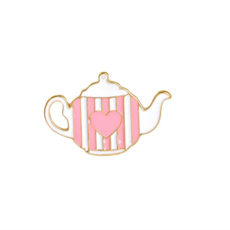 Alice In Wonderland Teapot Enamel Lapel Pin Badge - Minimum Mouse