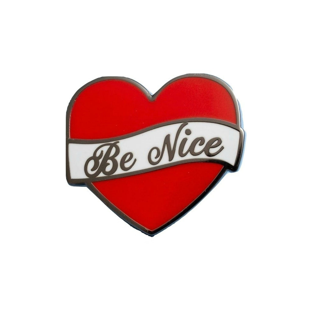 Be Nice Lapel Pin Badge - Minimum Mouse