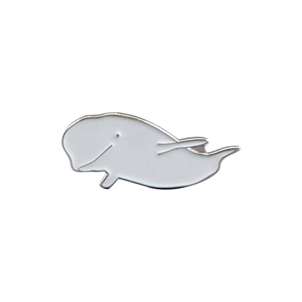 Beluga Whale Enamel Lapel Pin Badge - Minimum Mouse
