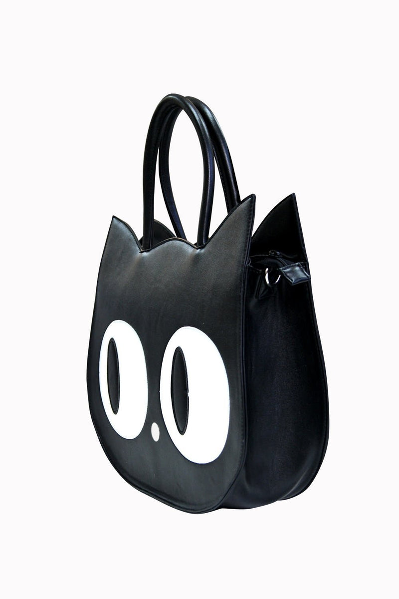 Black Cat Face Bag by Banned Apparel - Minimum Mouse