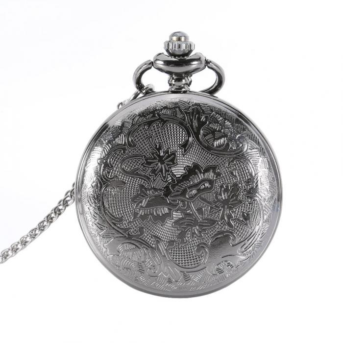 Black Spiderweb Quartz Pocket Watch - Minimum Mouse