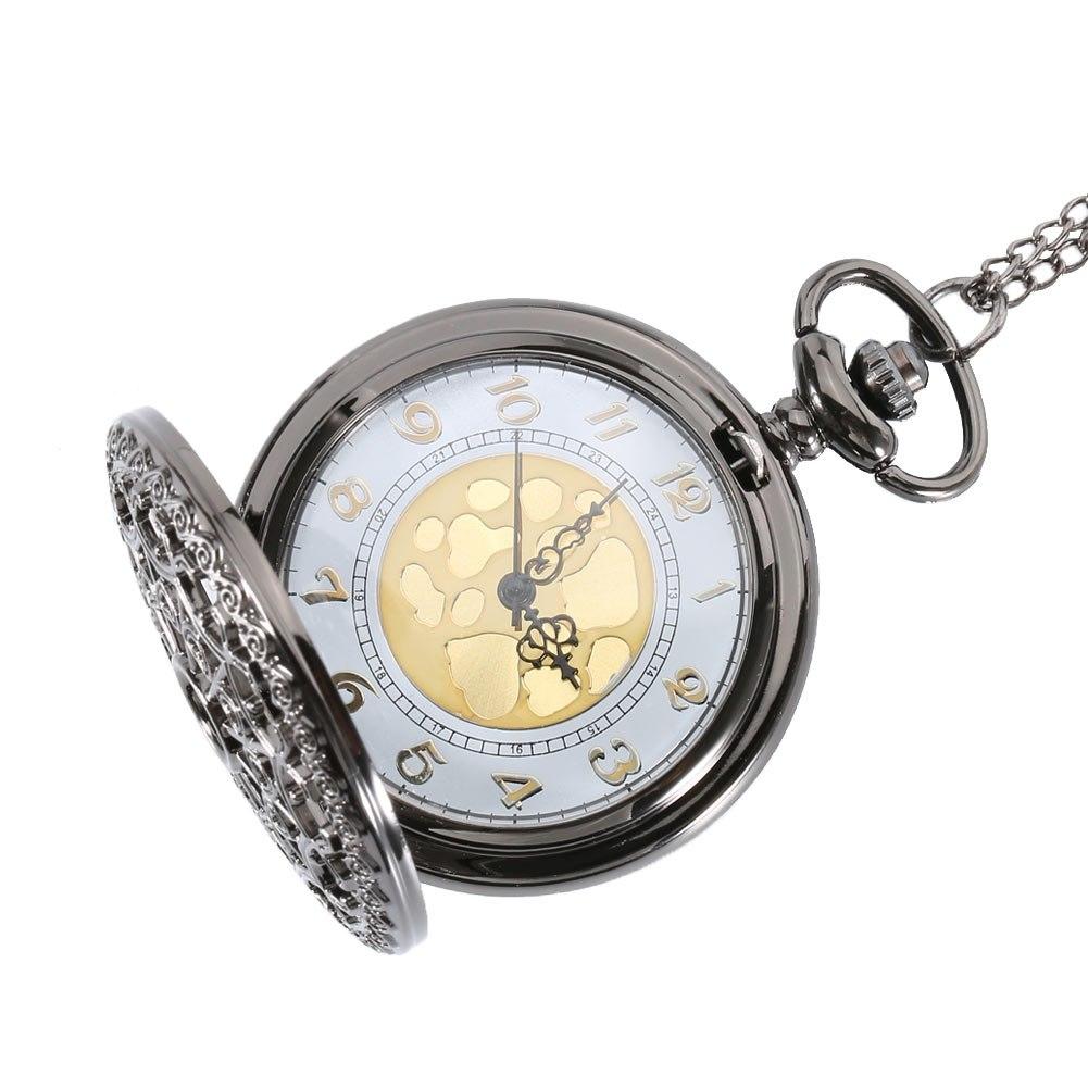 Black Spiderweb Quartz Pocket Watch - Minimum Mouse