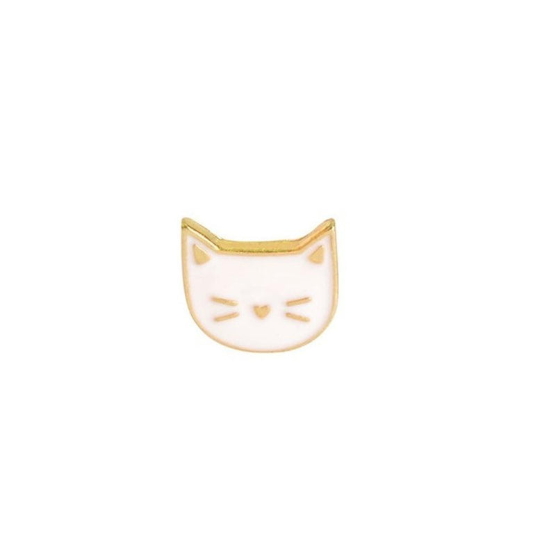 Cat Face Enamel Lapel Pin Badge - Minimum Mouse