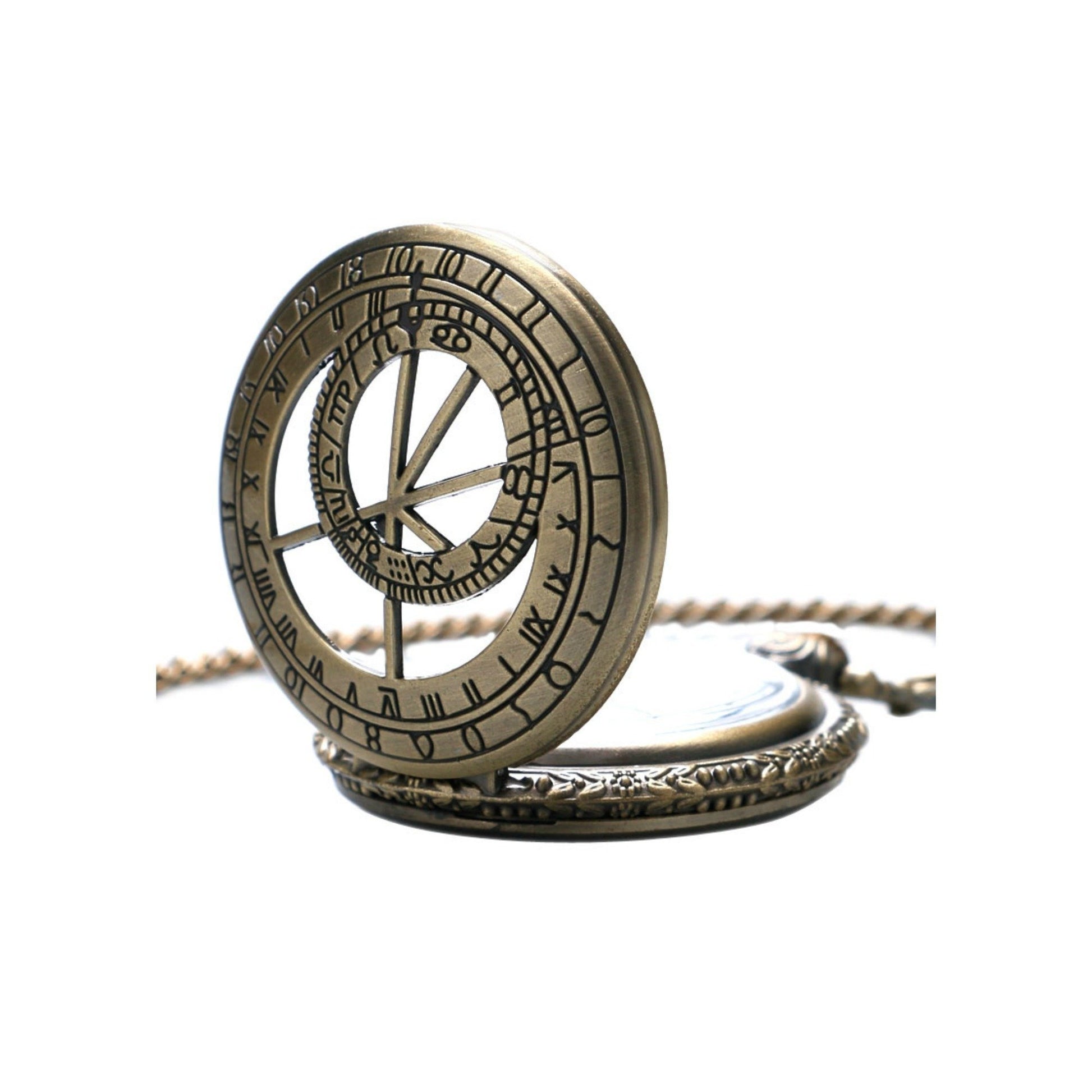 Celestial Zodiac Symbols Quartz Pocket Watch - Minimum Mouse