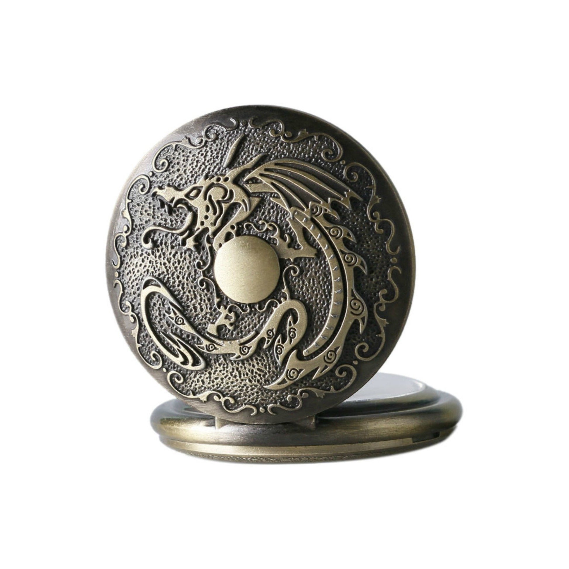 Chinese Dragon Quartz Pocket Watch - Minimum Mouse