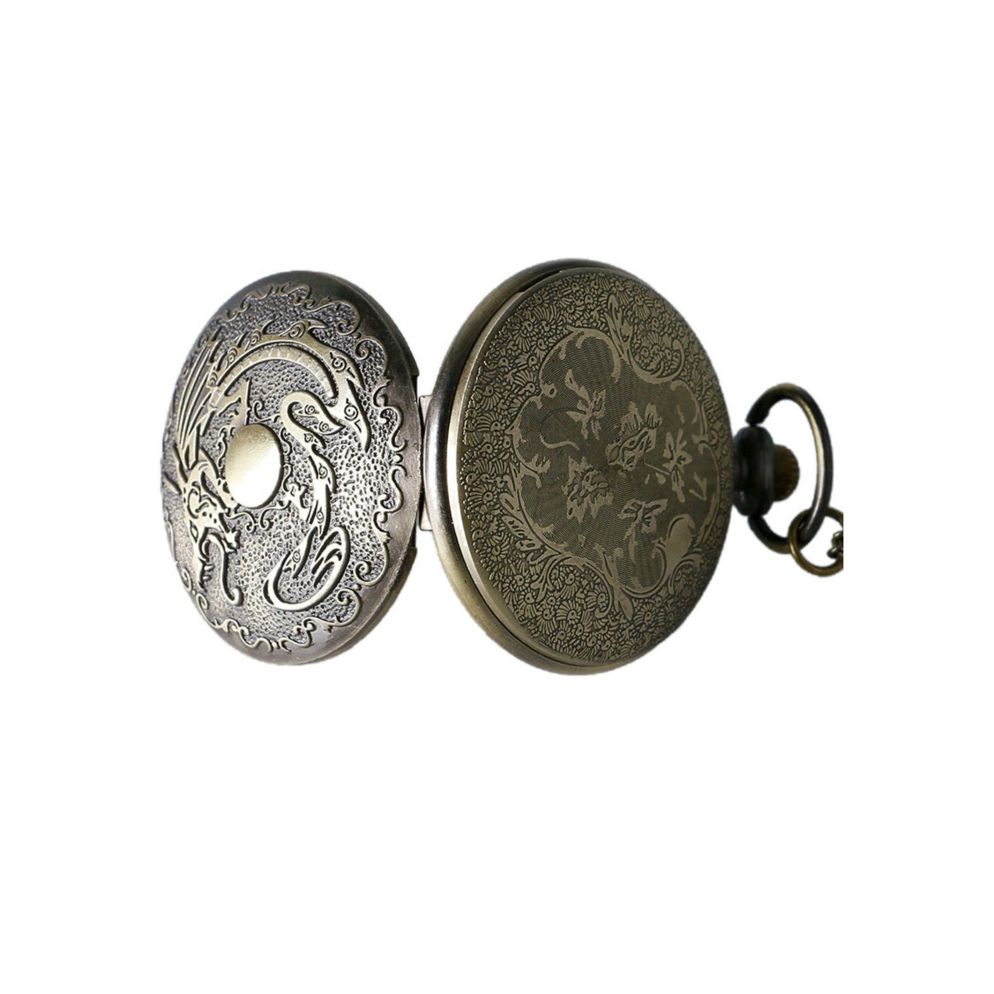 Chinese Dragon Quartz Pocket Watch - Minimum Mouse