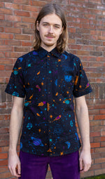 Cosmic Space Print Shirt by Run and Fly