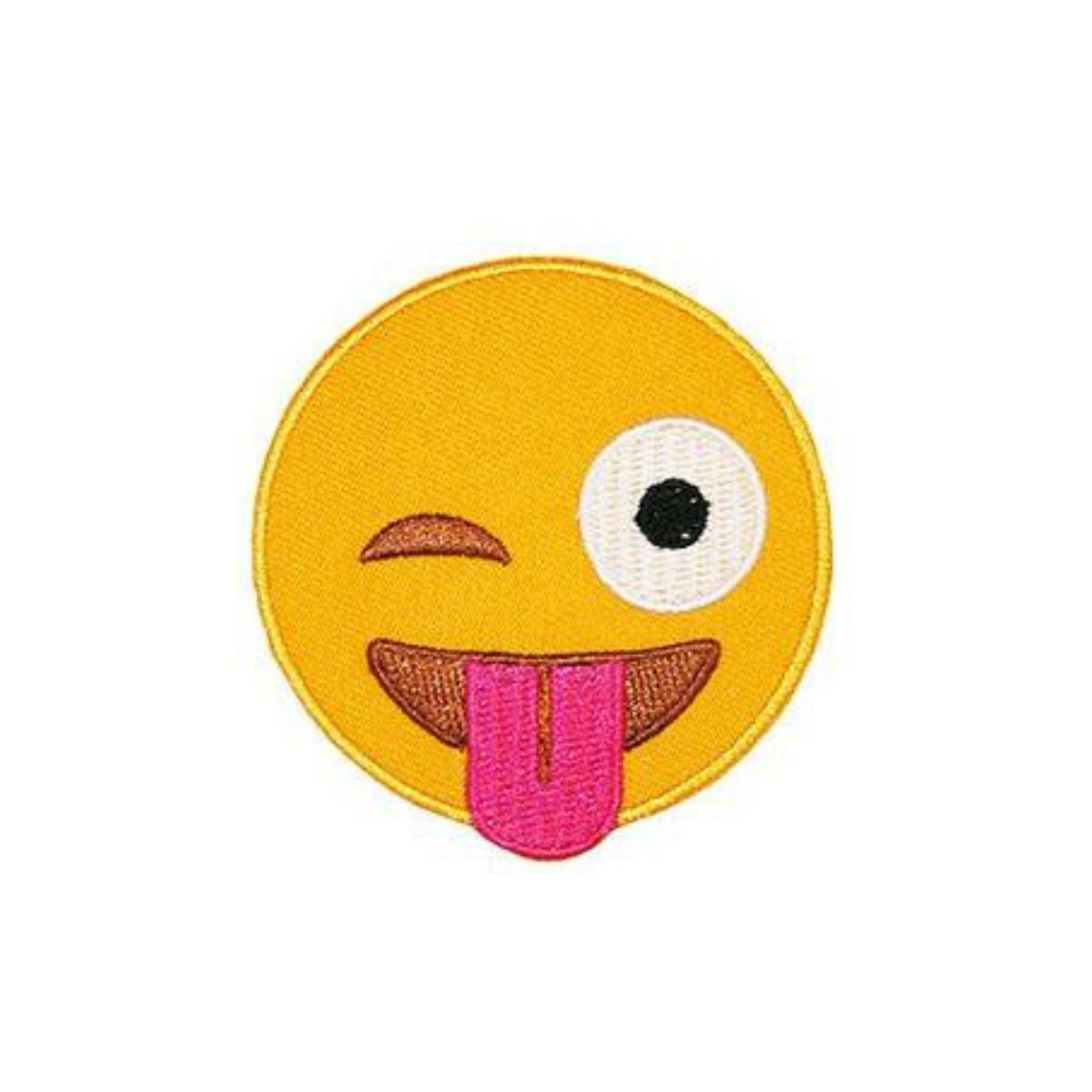 Smile Face Emoji Iron On Patch