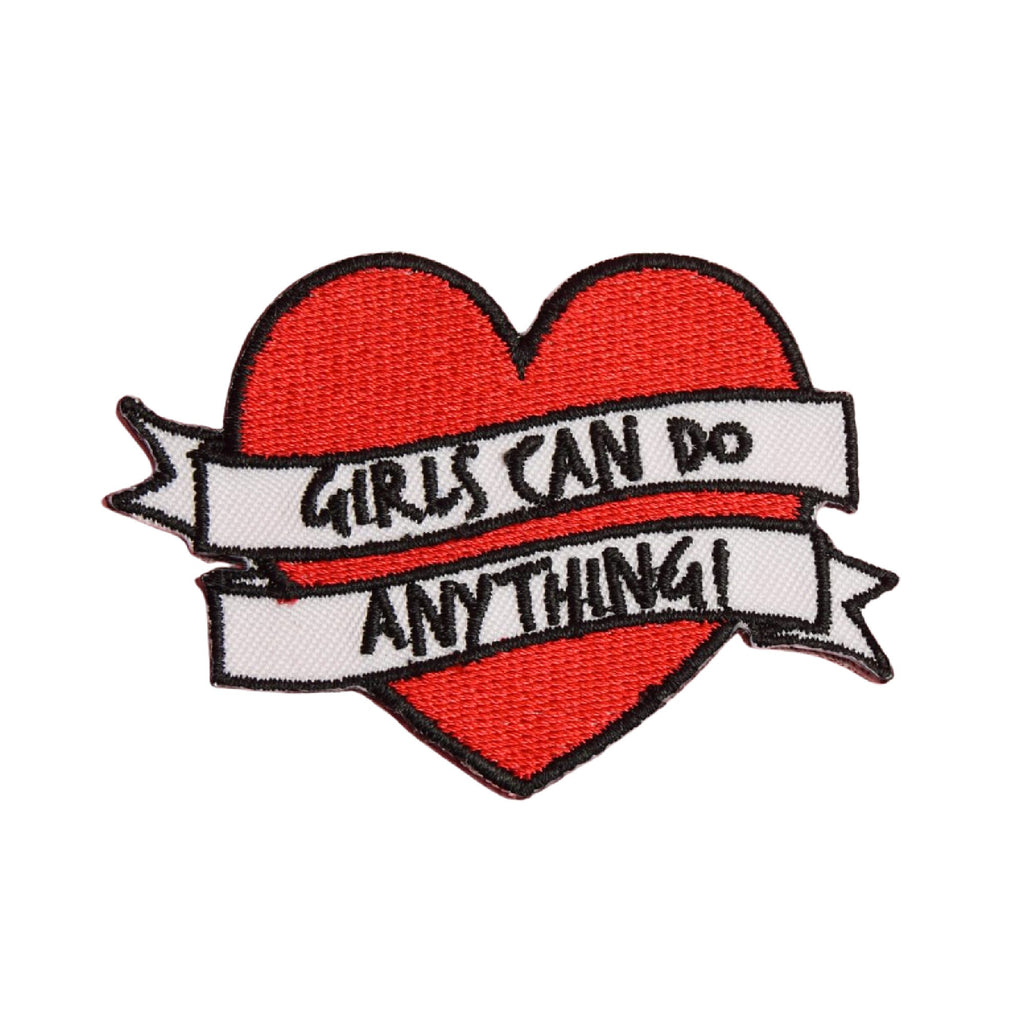 Girls Can Do Anything Iron On Patch - Minimum Mouse
