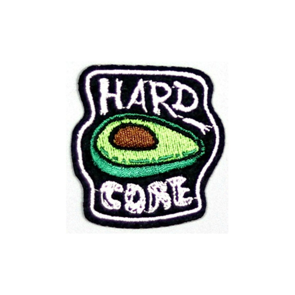Hard Core Avocado Iron On Patch - Minimum Mouse