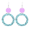 Minty Fresh Circle Earrings by Love Boutique - Minimum Mouse