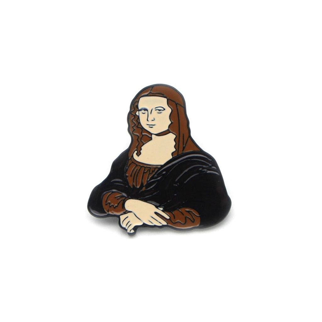 Mona Lisa Enamel Lapel Pin Badge - Minimum Mouse