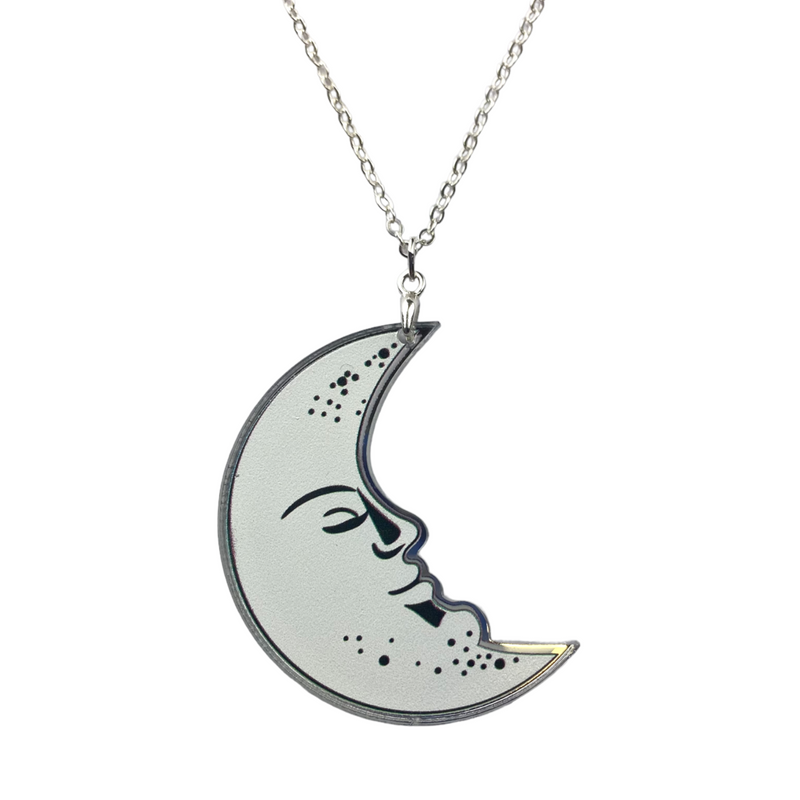 Acrylic Moon Necklace by Love Boutique