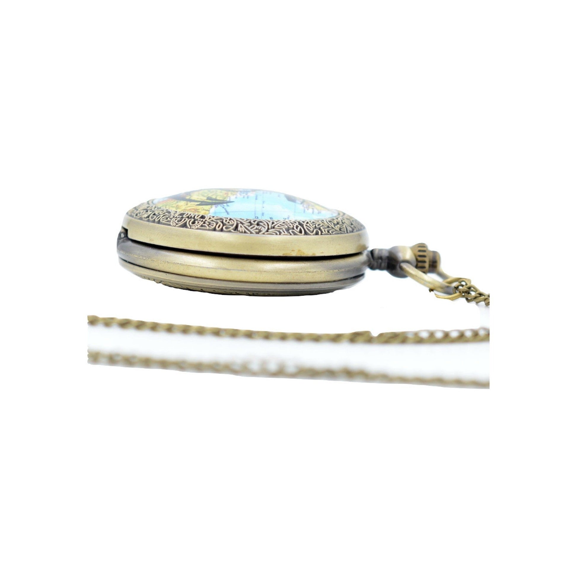 Nautical Map Quartz Pocket Watch - Minimum Mouse