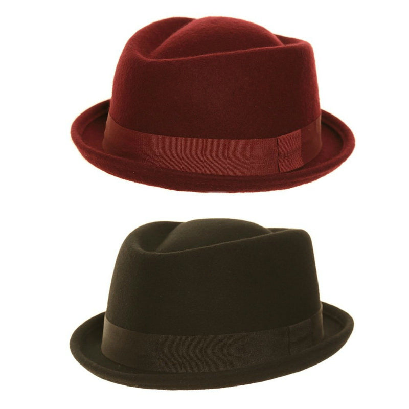 Pork Pie Trilby Felt Hat - Minimum Mouse