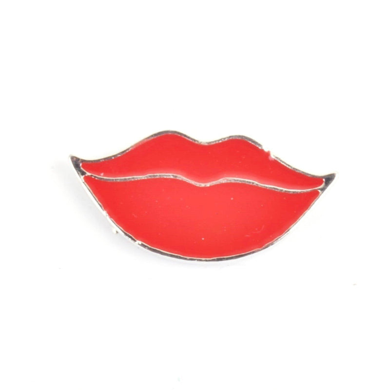 Red Lips Enamel Lapel Pin Badge - Minimum Mouse