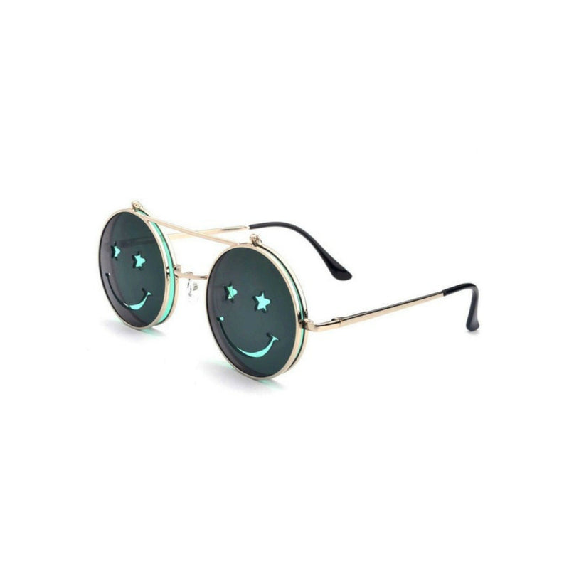 SMILEY Flip Up Face Sunglasses - Minimum Mouse