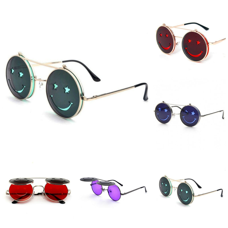 SMILEY Flip Up Face Sunglasses - Minimum Mouse