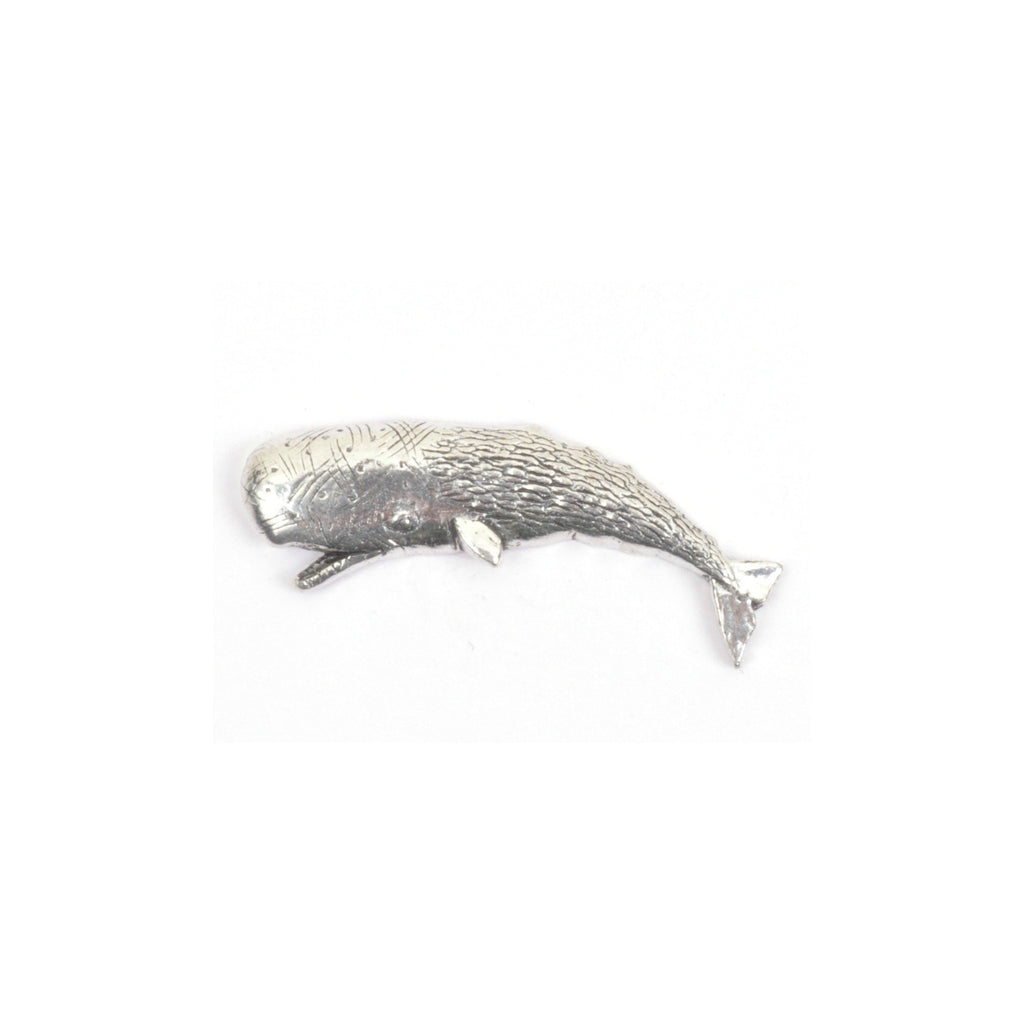Sperm Whale Pewter Lapel Pin Badge - Minimum Mouse