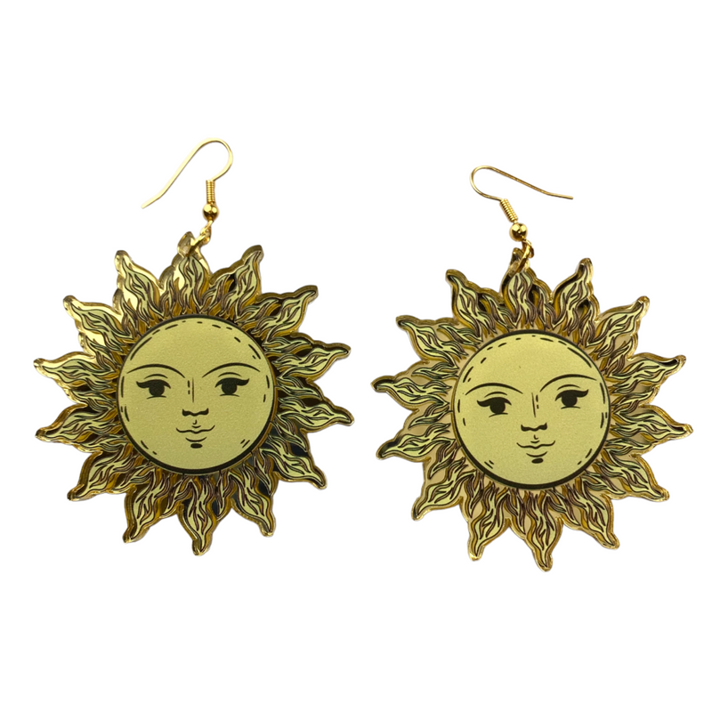 Acrylic Sun Earrings by Love Boutique