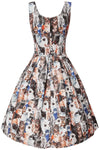 Amanda Cats Print Dress by Dolly and Dotty
