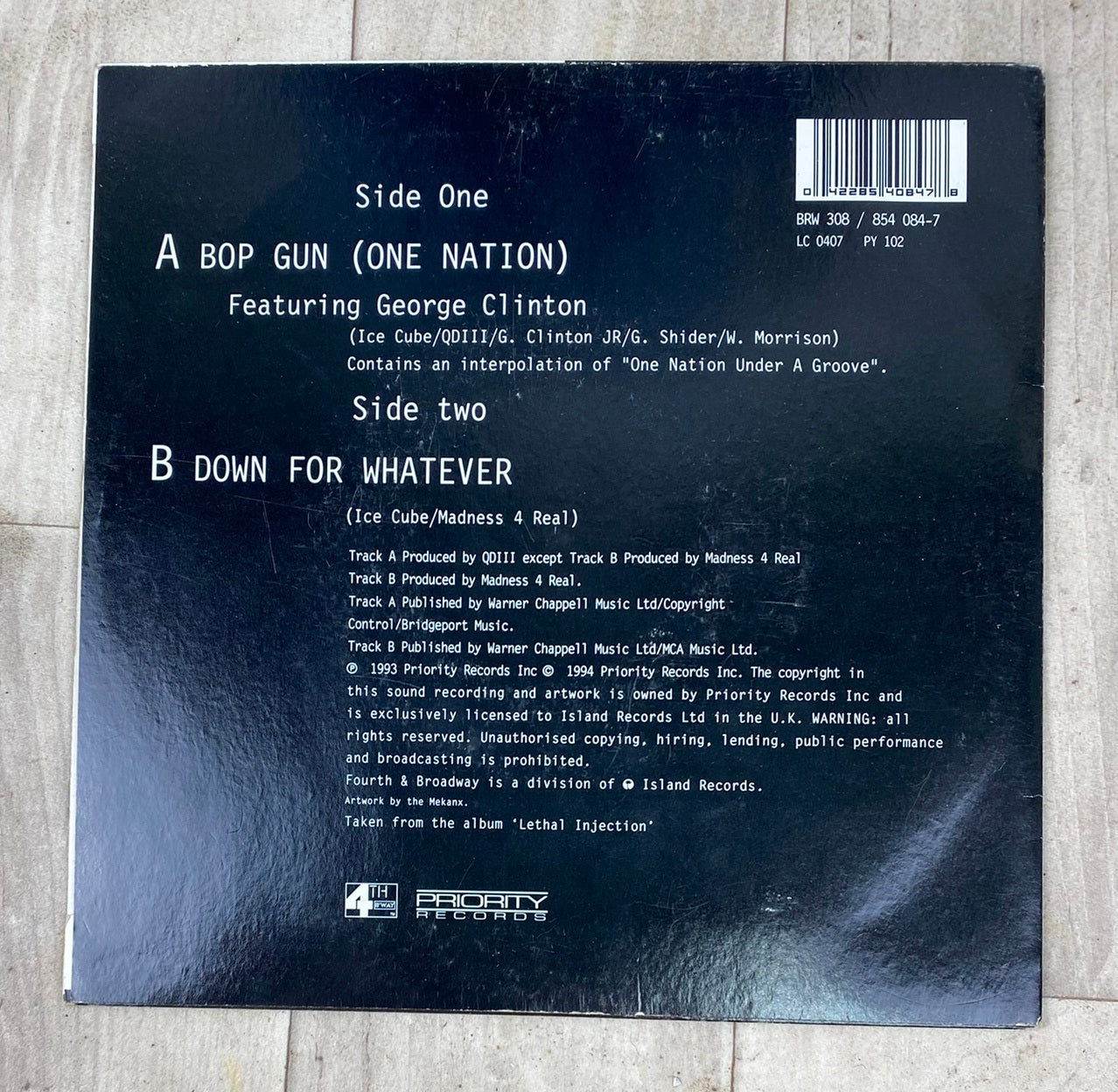 Ice Cube feat. George Clinton - One Nation Vinyl 7" Single