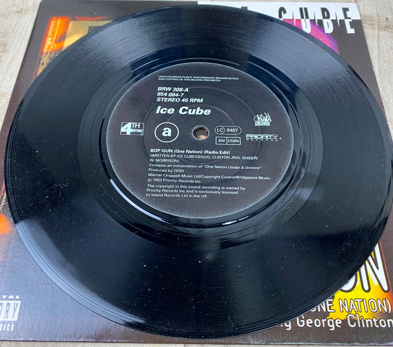 Ice Cube feat. George Clinton - One Nation Vinyl 7" Single