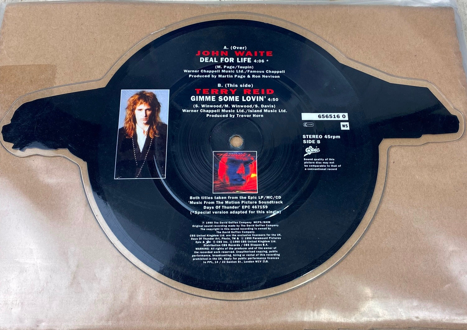 John Waite - Deal For Life Vinyl 7" Picture Disc