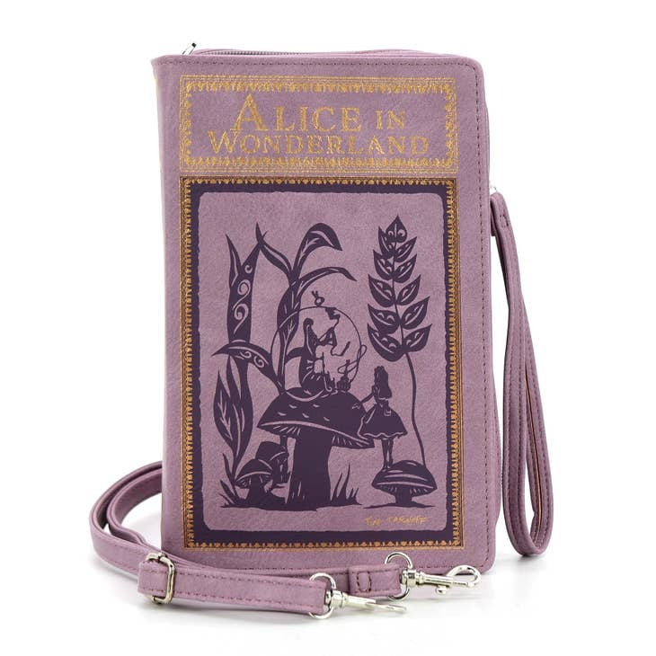 Alice in Wonderland Book Bag in Purple
