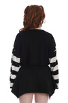 Black and White Bat Jumper by Banned Apparel