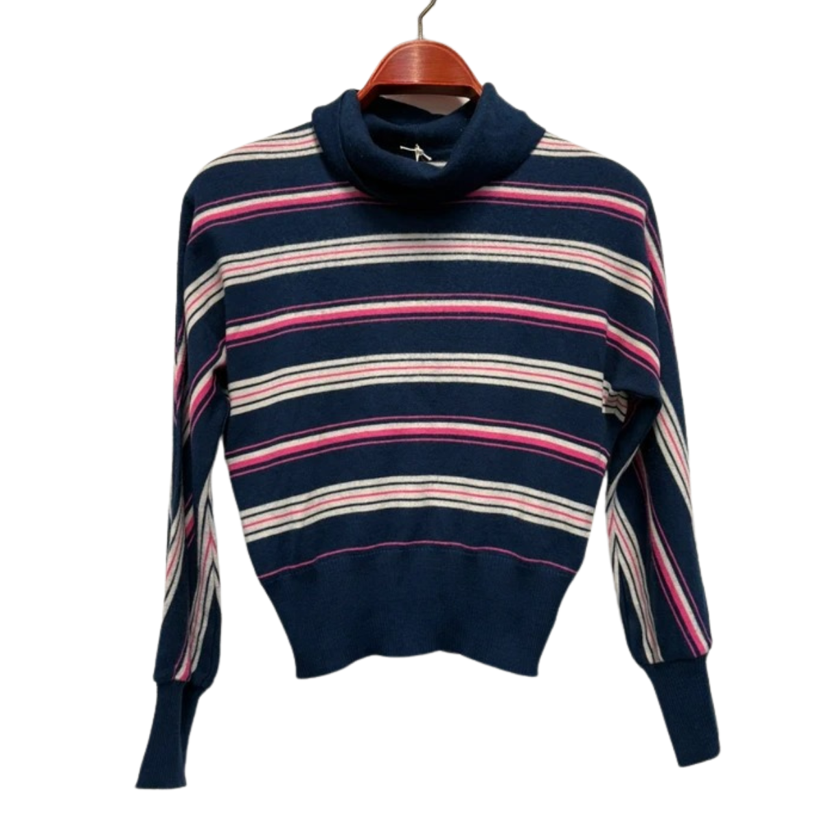 Vintage 80’s Jumper S 8 10 Stripe Stripy Roll Neck Retro True