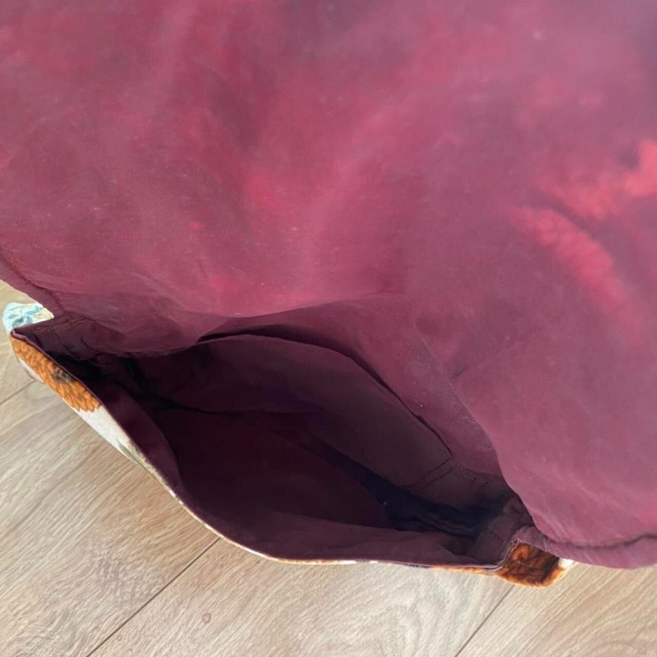 Vintage 70's Sunflower Print Shoulder Bag Boho Hippy Retro True Groovy Floral