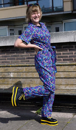 Run and Fly 90's Arcade Print Jumpsuit