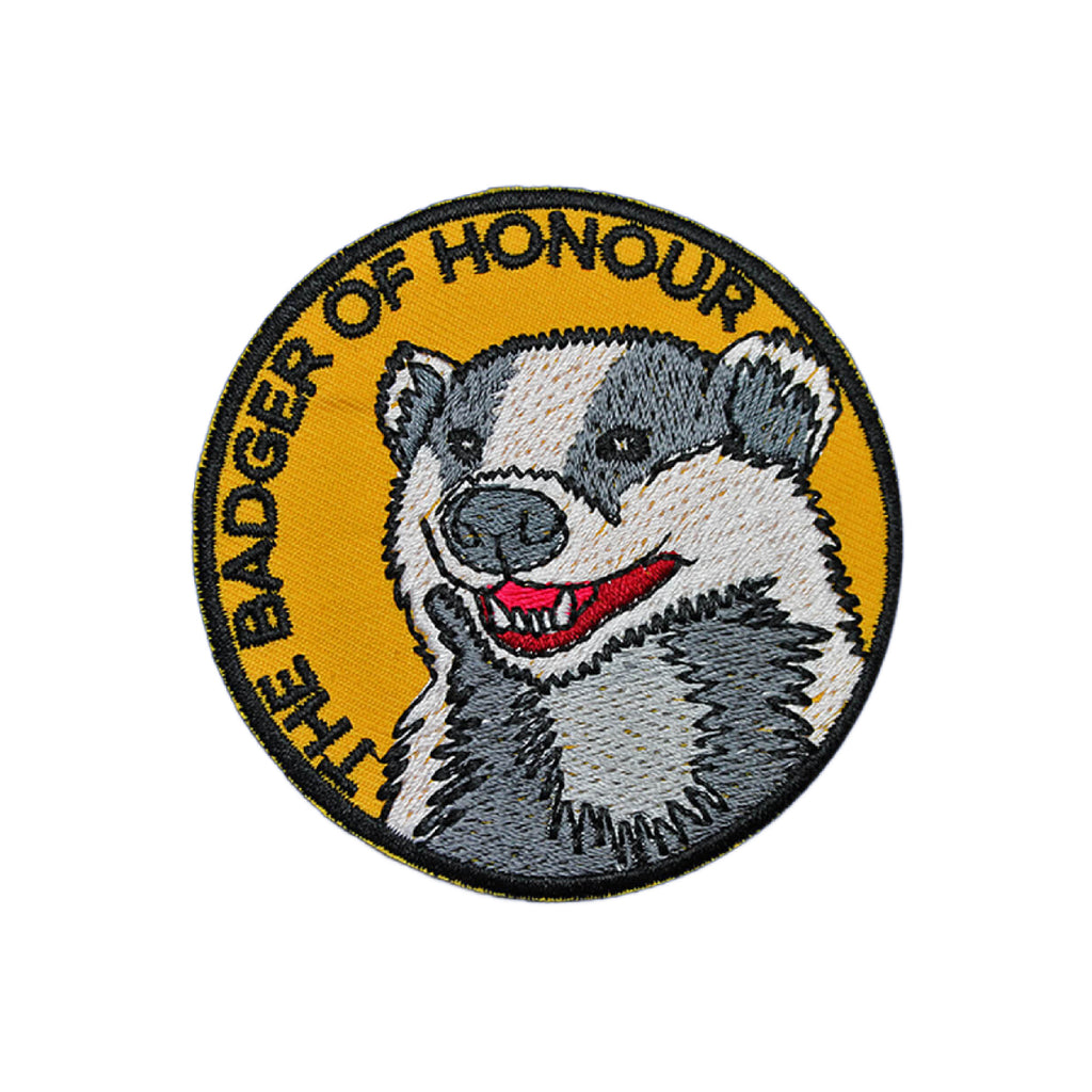 The Badger Of Honour Iron On Patch
