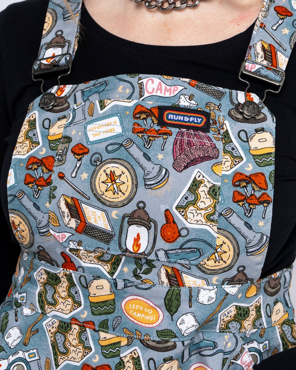 Run and Fly Camp Club Flared Pinafore Dress