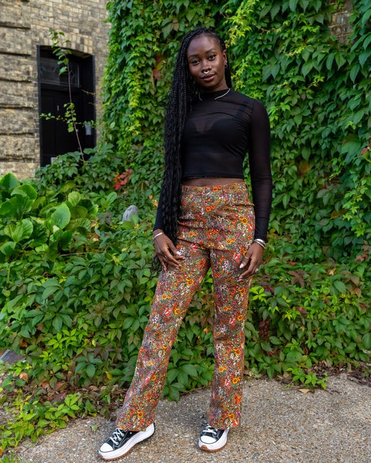 Cottagecore Floral Flare Jeans by Run and Fly